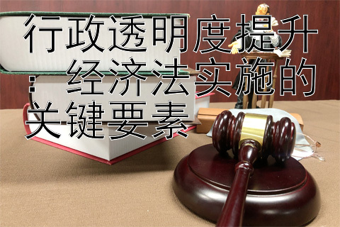 行政透明度提升：经济法实施的关键要素