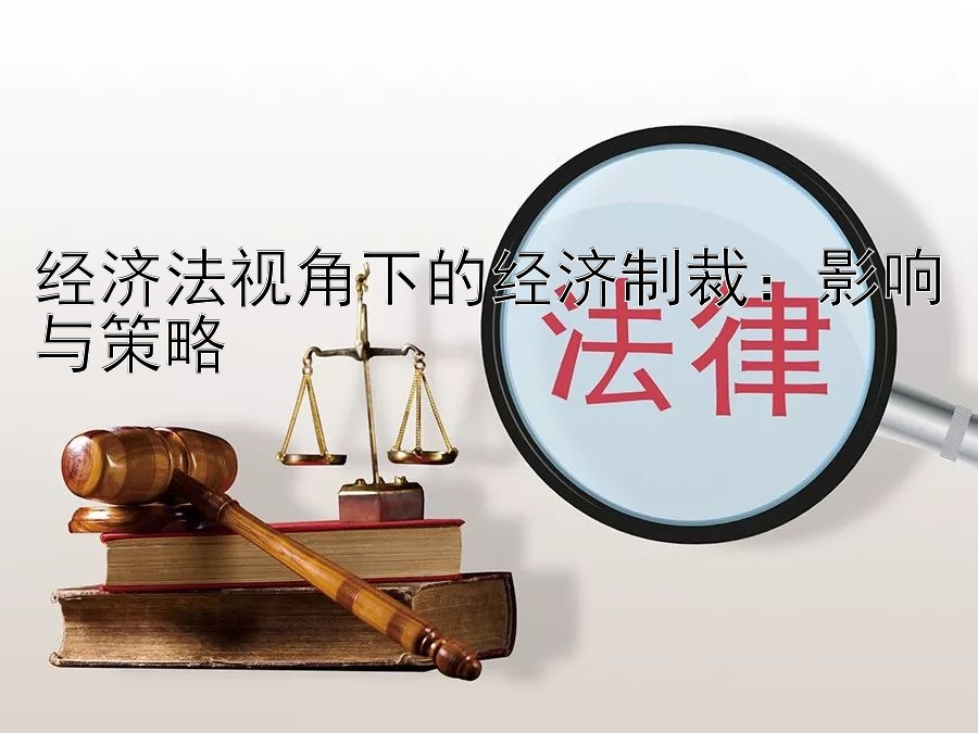 经济法视角下的经济制裁：影响与策略