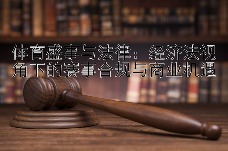 体育盛事与法律：经济法视角下的赛事合规与商业机遇