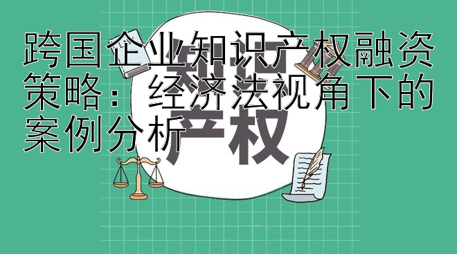 跨国企业知识产权融资策略：经济法视角下的案例分析